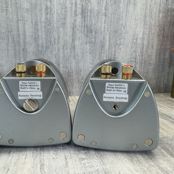 Mirage Nanosat Set Of 5 Speakers Black Fully Functional - Picture 13 of 14